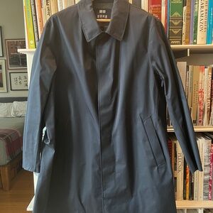 Uniqlo Nylon Mac Raincoat - Navy - XL